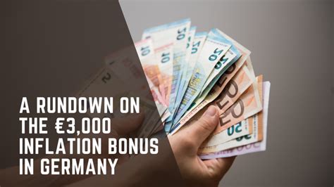 3,000 euro inflation bonus germany|Inflation Compensation 2023: Bonus of up to €3,000 • HRlab.